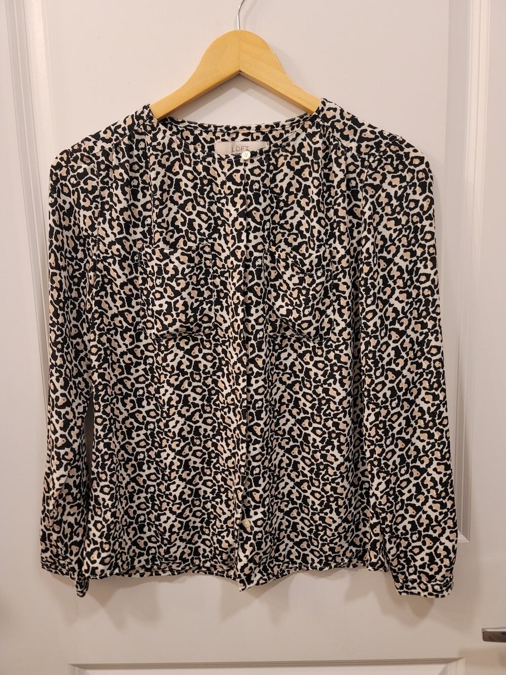 Loft Leopard Print Blouse
